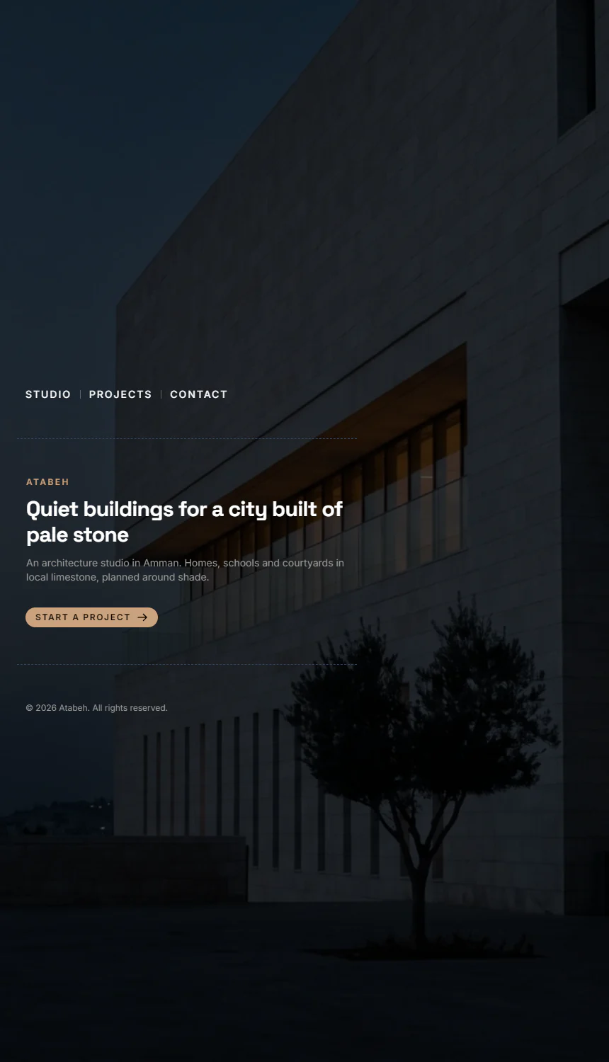 Atabeh — Architecture Studio