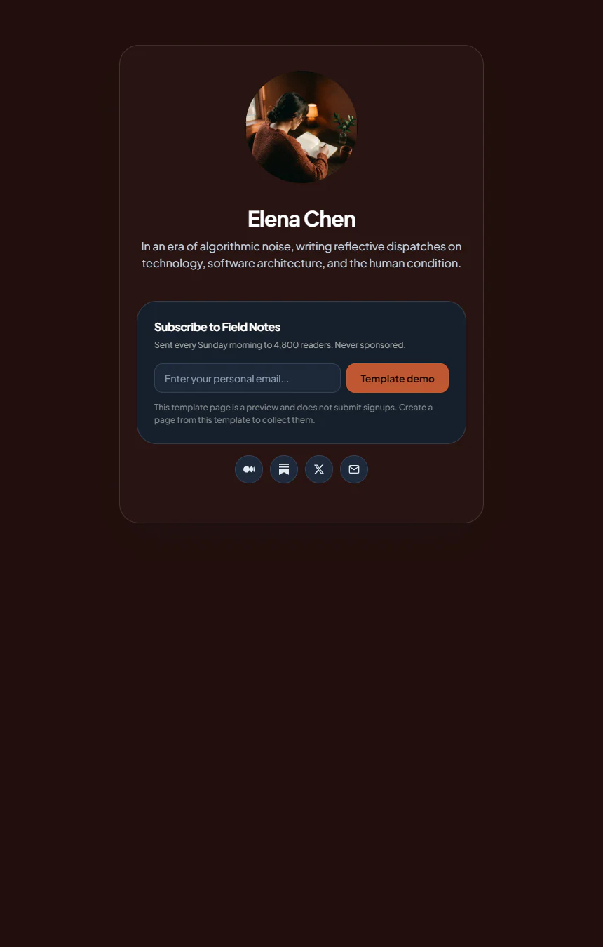 Elena Chen — Independent Essayist & Tech Dispatch
