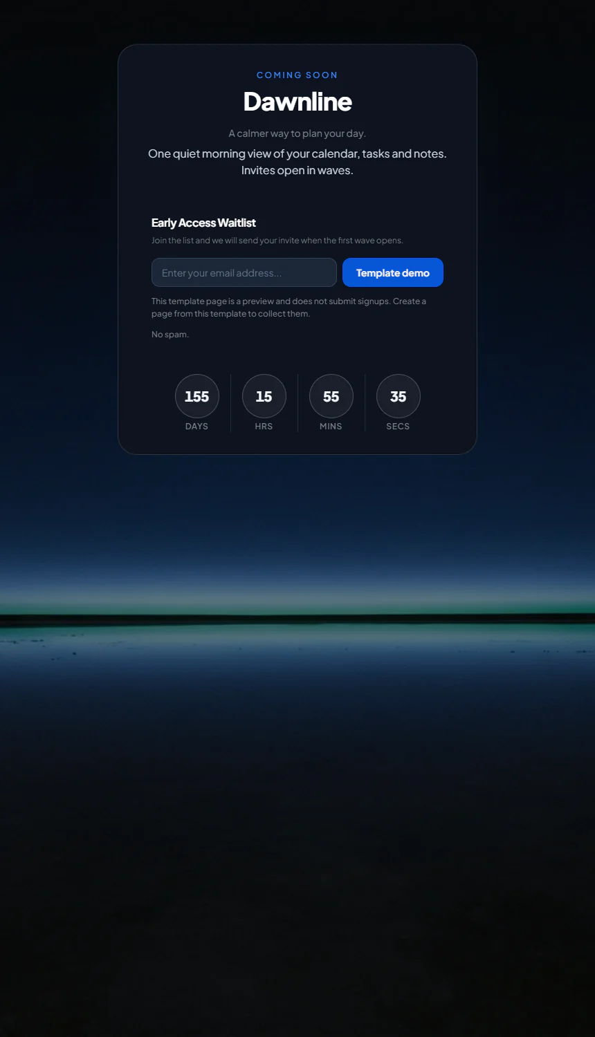 Horizon Launch — Priority Pioneer Waitlist