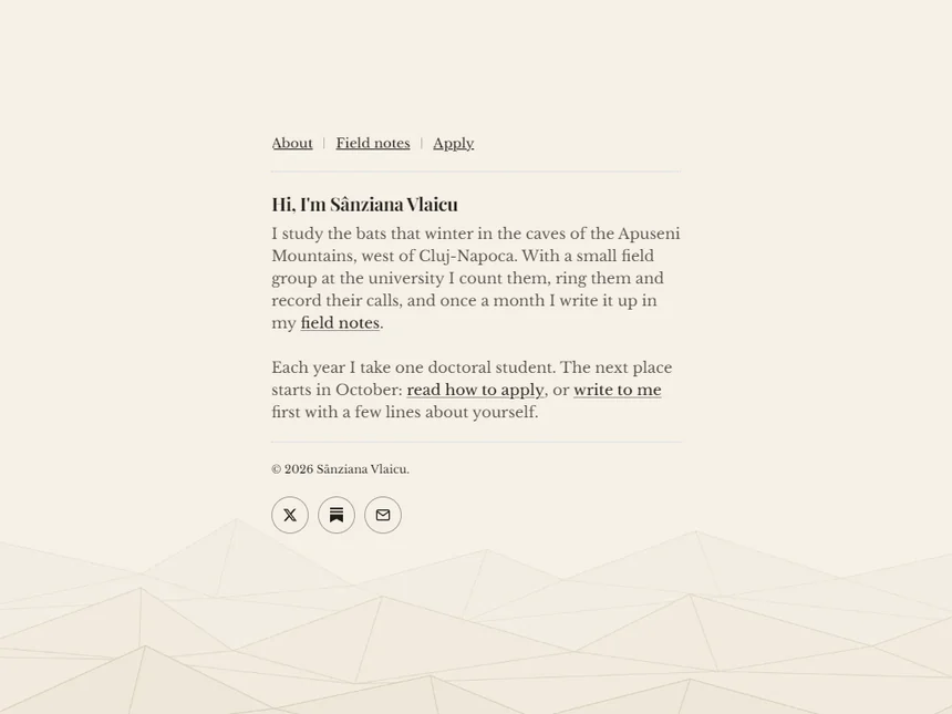 Sânziana Vlaicu — Personal Page