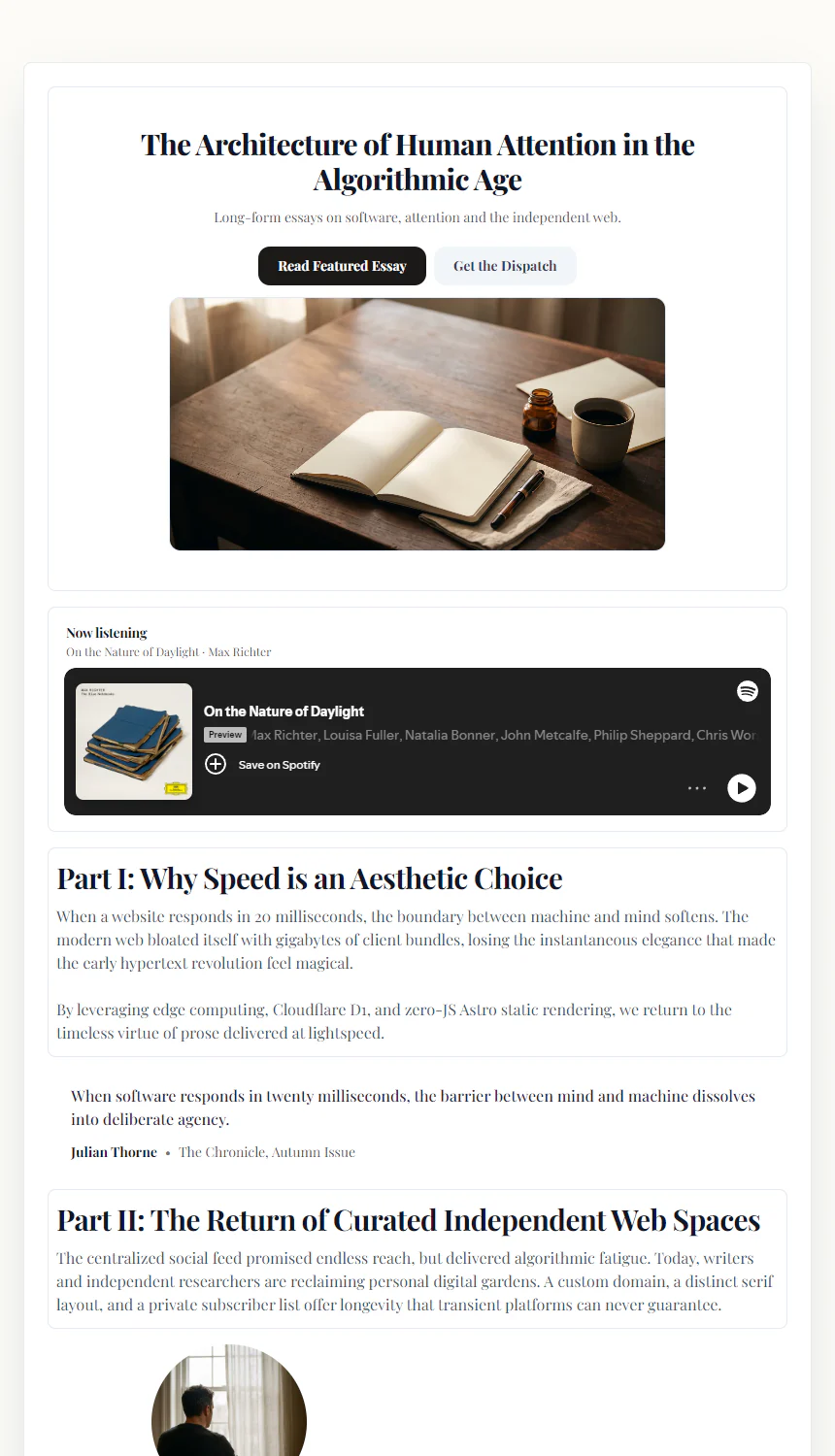 The Chronicle — Dual-Column Publication